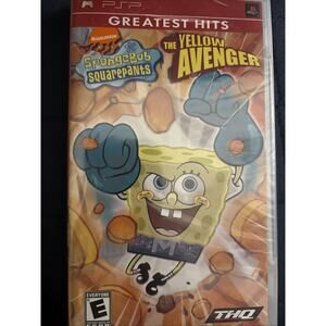 SpongeBob SquarePants: The Yellow Avenger (Sony PSP, 2006), New And Sealed.